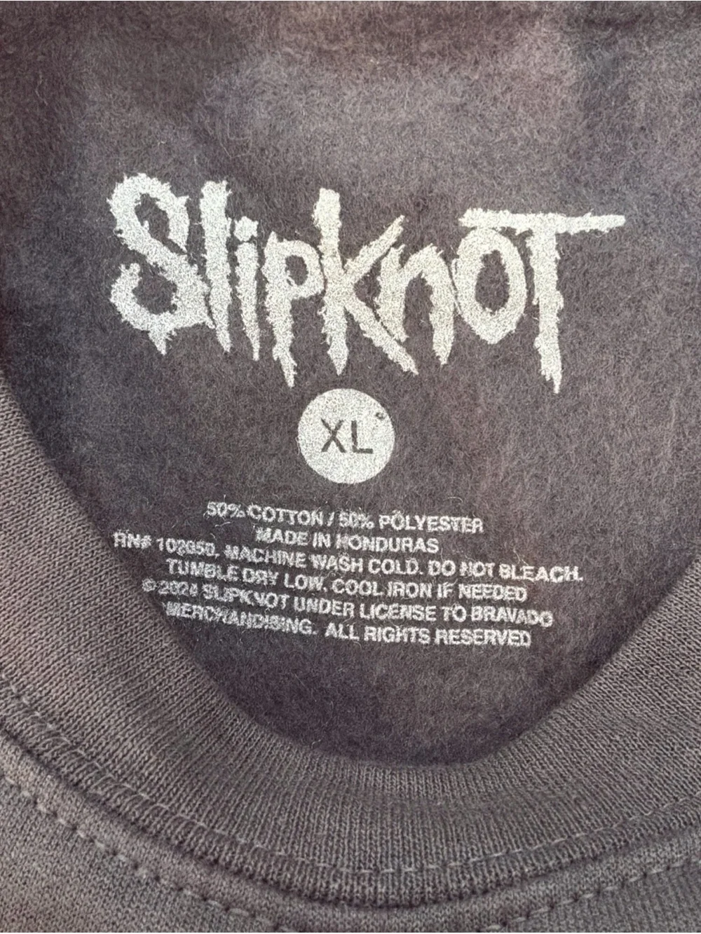 NWT Slipknot Tour 2024 Sweatshirt Mens XL Gray Here Comes the Pain Crewneck